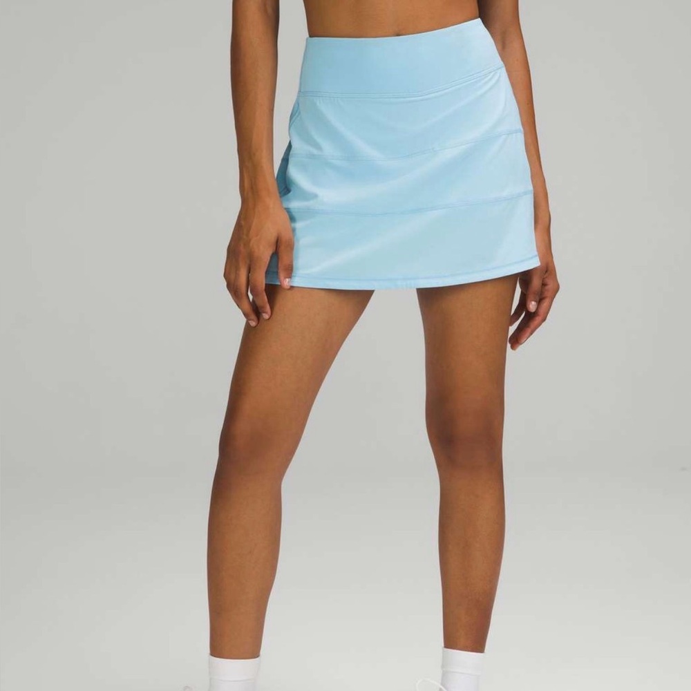 Ice Blue Lululemon Pace Rival Skirt *tall